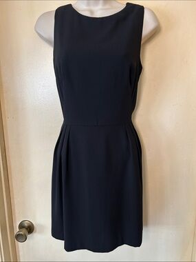 Trilogy Vintage Black Sleeveless Mini Dress with Bows in Back size 6